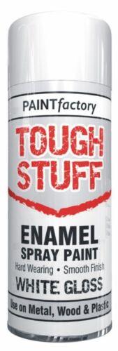 Paint Factory Enamel White Gloss Spray Paint - 400ml Paint Factory Enamel White Gloss Spray Paint - 400ml